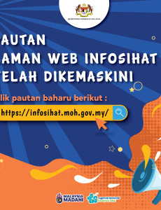 Pautan Laman Web INFOSIHAT telah dikemaskini